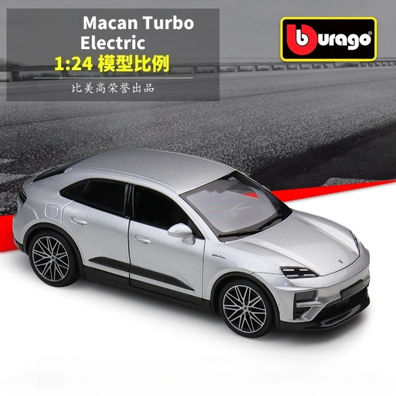 

Bburago 1:24 Macan Turbo Electric Simulation Alloy Car Finished Model Diecast Alloy Car Model Collectible