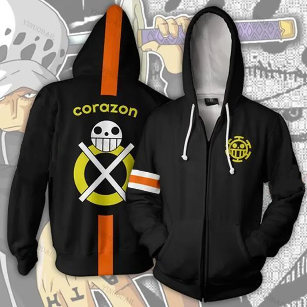 Anime One Piece 3D Print Pulôver, Hoodies, Moletom, Casacos Casuais, Roupa, Monkey D, Luffy, Ás, Sabo, Hastes, Batalha Lei, Tricô