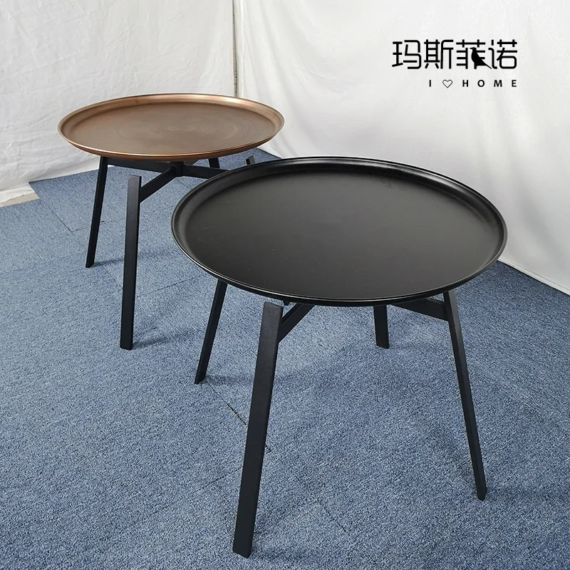 Rice husk disk tea table American rural minimalist furniture home office creative design a few corners