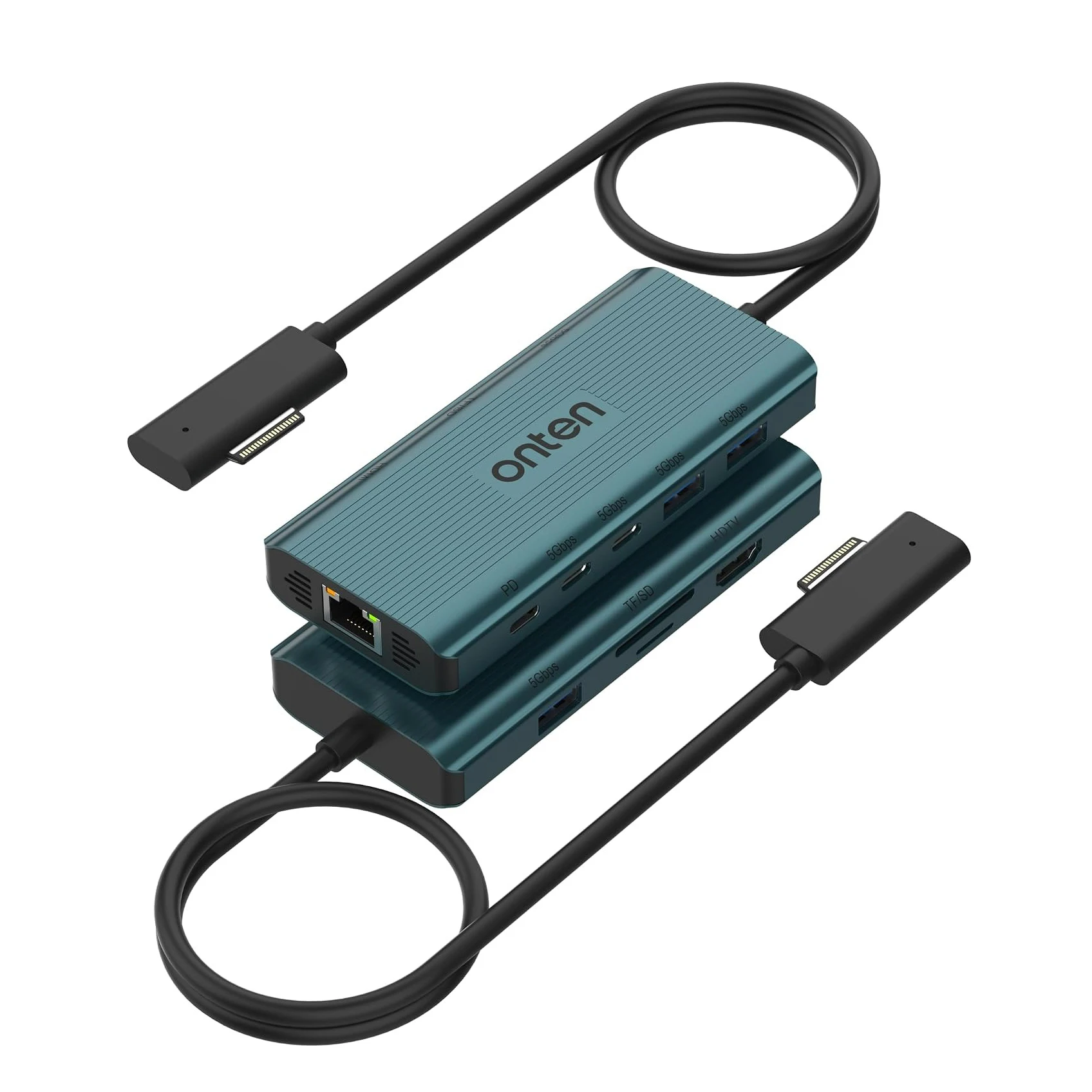 Surface Connect Docking Station for Surface Pro 9/8/X/7/6/5/4/3 Laptop Hub PD Required 4K@60Hz HD Gigabit Ethernet USB3.0 SD/TF - view 2