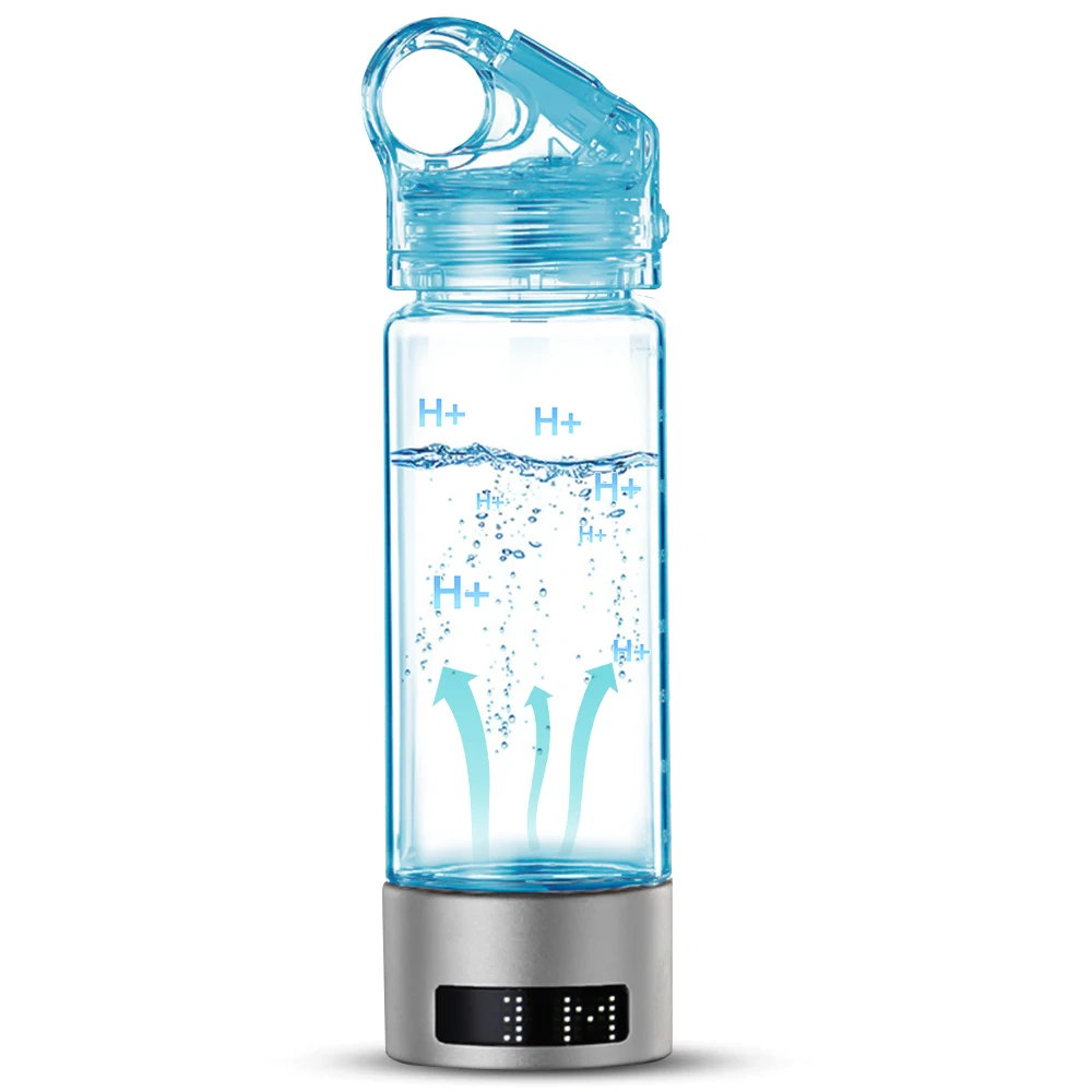 

400ml Hydrogen Water Bottle Generator Type-C Rechargeable SPE Technology LED Display Portable Hydrogen Water Ionizer Machine