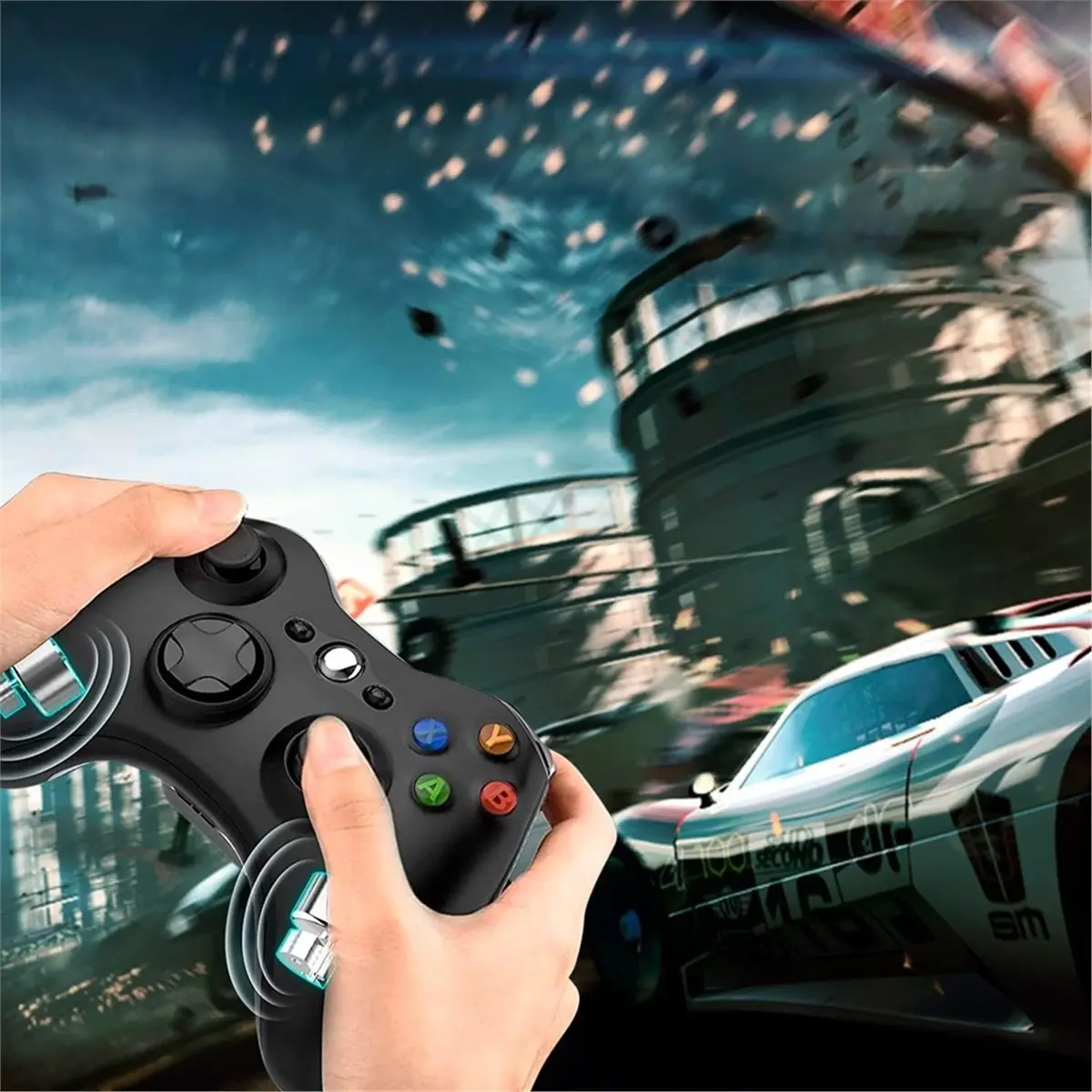 A10I For , 2.4G Wireless Game Controller for & Slim, PC 11/10, No Drift Joystick