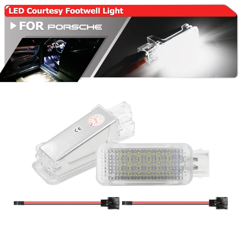 Led Courtesy Footwell Glove Box Door Interior Lights For Porsche 987 Boxster Cayman 997-1 997-2 Carrera 955 957 Cayenne GT3 9PA