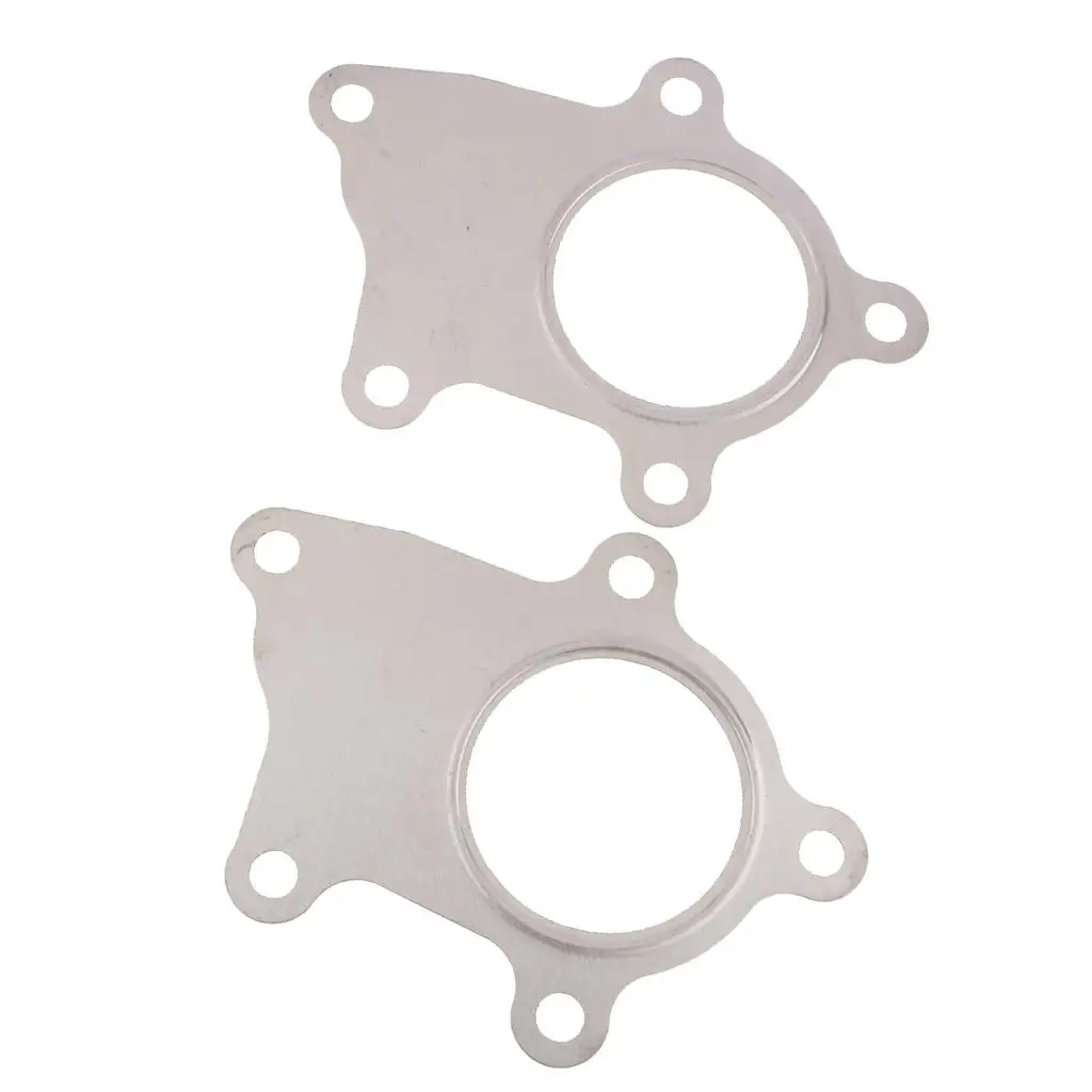 2x Flange Gasket 5 Bolt for Car DIY Part High Temperature Resistance