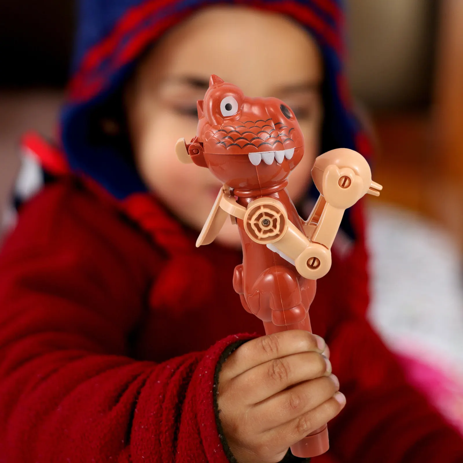 

Children Dinosaur Robot Candy Holder Lollipop Case Creative Halloween Candy Storage Dinosaur Shape Lollipop Stand