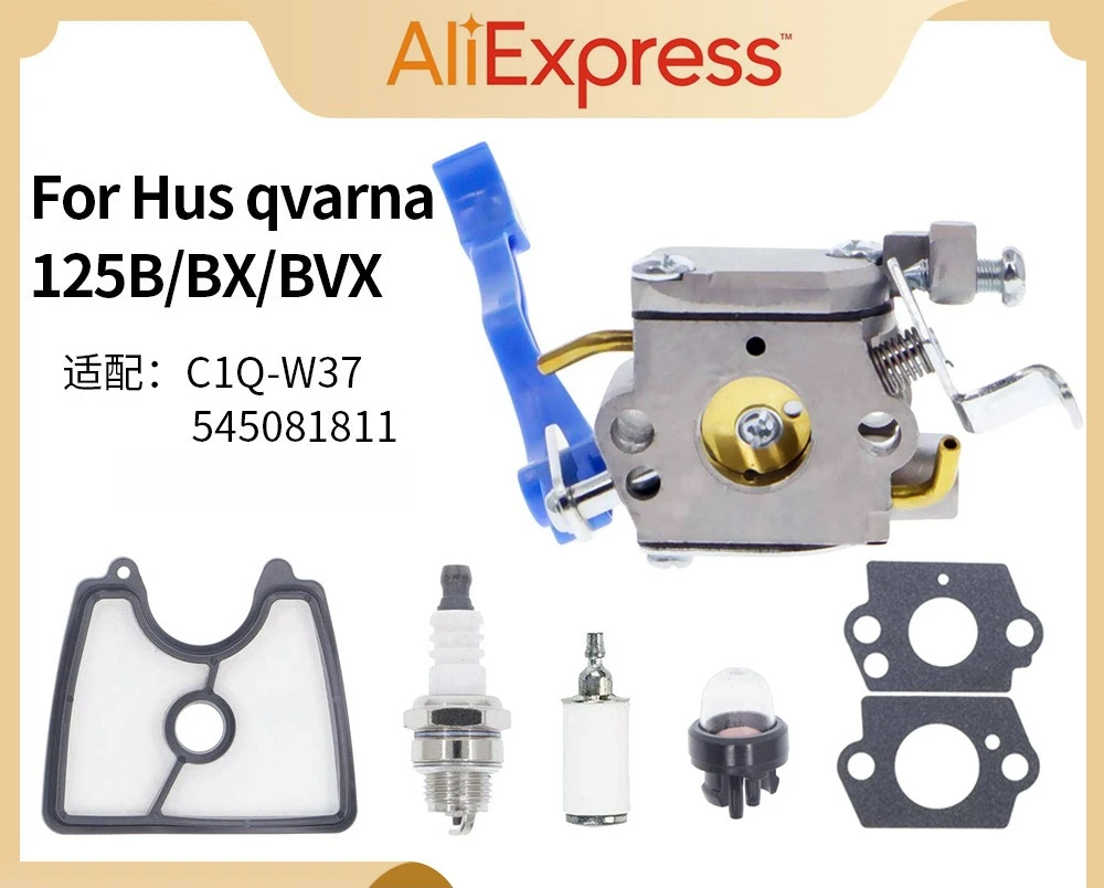 Zama C1Q-W37 Carburetor For Husqvarna 125B 125BX 125BVX Leaf Blower Replace 545081811 590460102