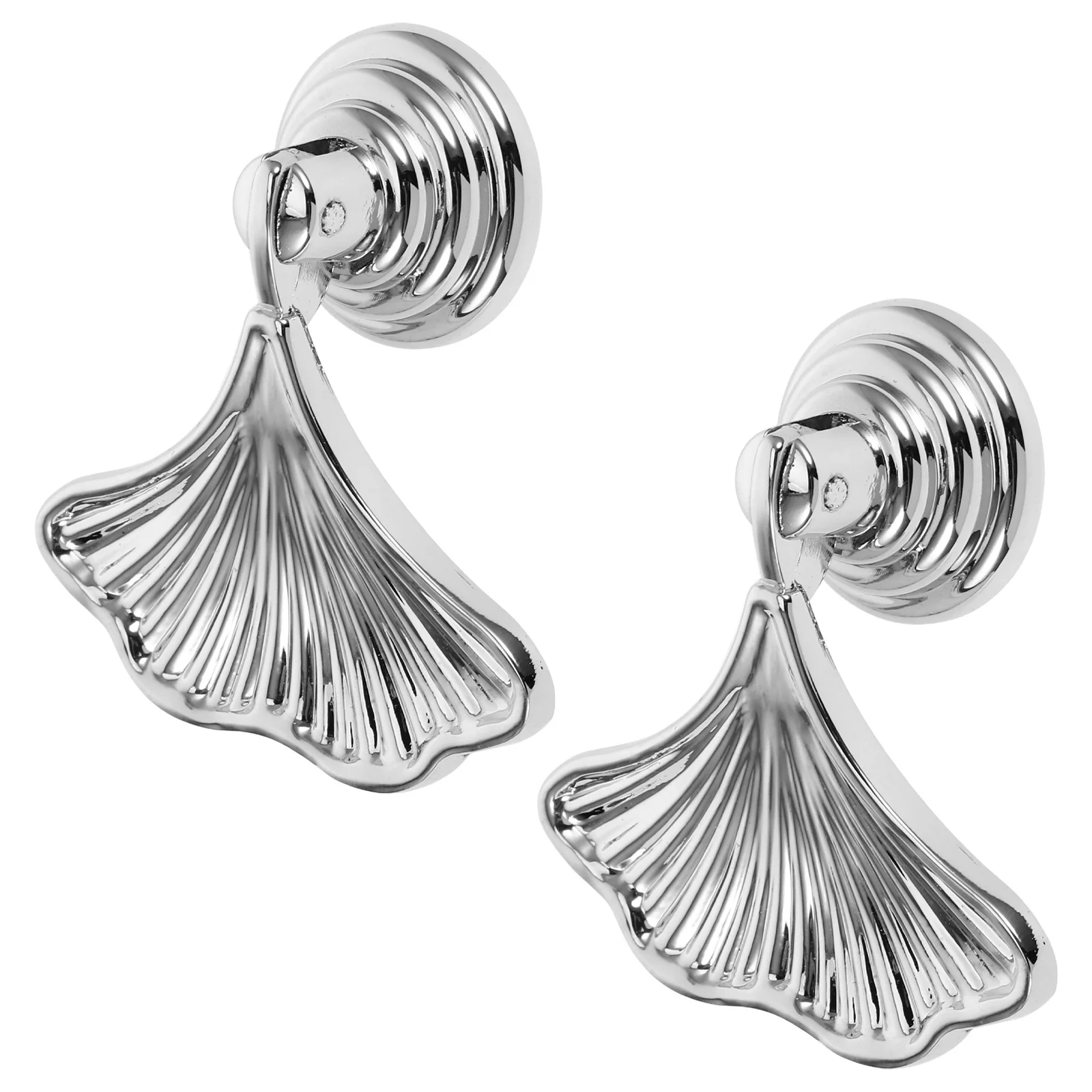 

2Pcs Zinc Alloy Leaf Shape Pendant Handles Single Hole Pulls for Wardrobe Drawer Cabinet Door Unique Furniture Hardware
