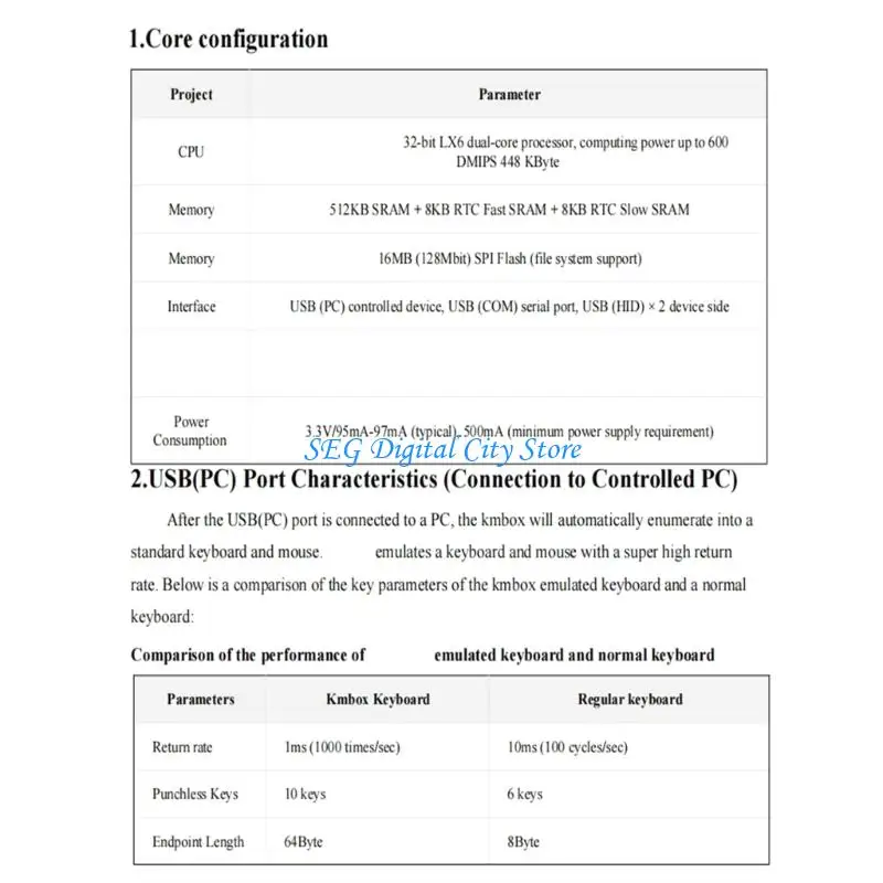 

U75B Keyboard & Mouse Handle High Speed USB Adapter Game Device Keyboard Mouse Controller Double USB Press Wireless Controller