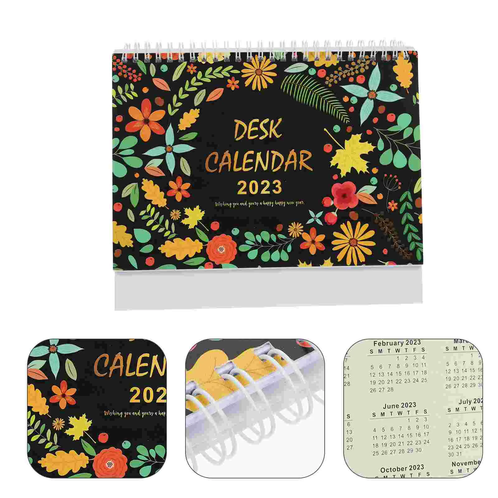 Vertical Paper 2023 Calendar Office Calendars Portable Desk Adornment Schedule Planner Coil