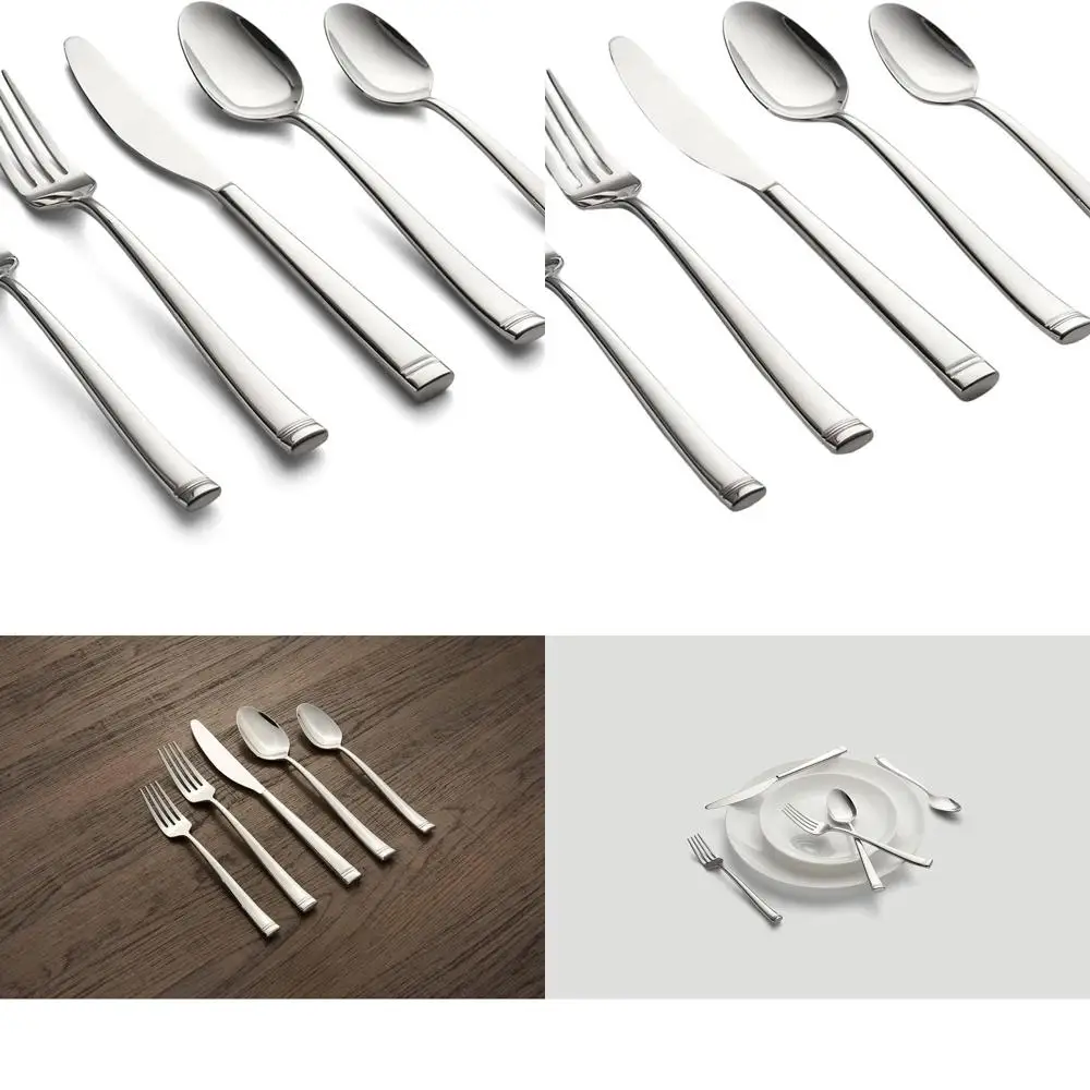 

Kingsland 20-Piece Mirror Flatware Set in Chrome Finish