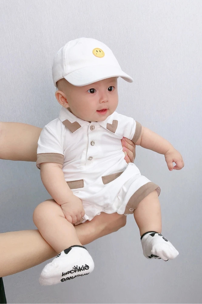 Baby Rompers Boys Girls Newborn 0 to 3 6 9 12 18 Months Cartoon   Jumpsuit Cotton Short-sleeve Infant Onesie Summer Fall Clothes