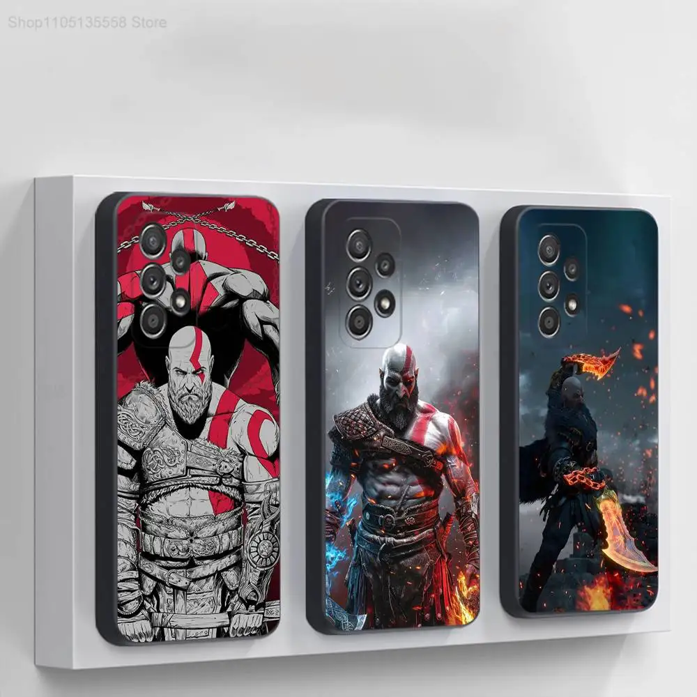 

Game G-God of W-War Phone Case For Samsung S 25,24,23,22,30,21,10,9,Ultra,Plus,Lite,FE,4,5G Black Soft Case