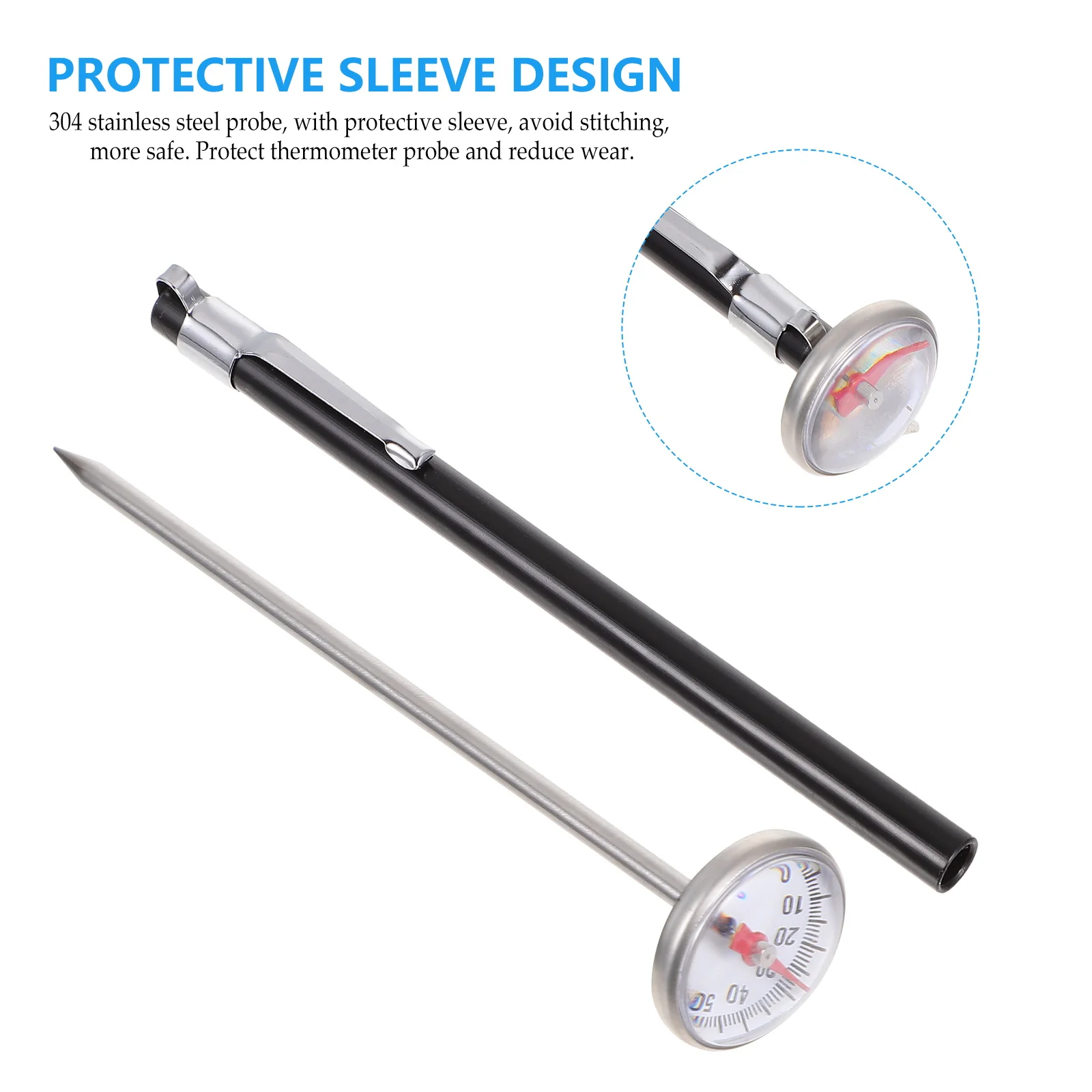 

Digital Bottle Water Thermometer Cooking Food Coffee Instant Read Stainless Steel Plastic Temperature Measurement Kitchen Oil