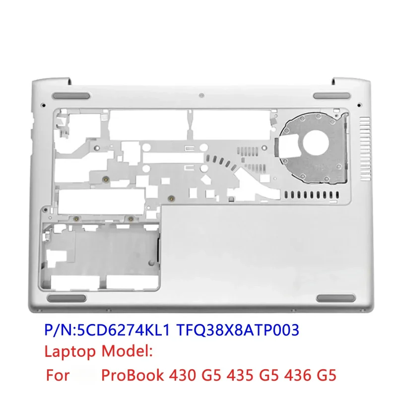 

Silver New Original For ProBook 430 G5 435 G5 436 G5 D Lower Bottom Case Base Cover 5CD6274KL1 TFQ38X8ATP003 TAN