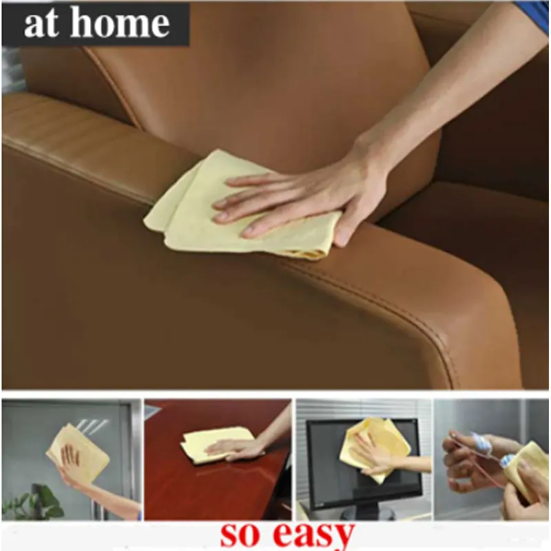 31*32cm PVA Chamois Car Wash Towel Absorb Water Cleaner Accessories Car care Home Cleaning Hair Drying Cloth Towels Cap