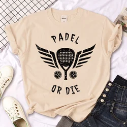 Padel Tee women Japanese harajuku Y2K tshirt female 2000s clothes