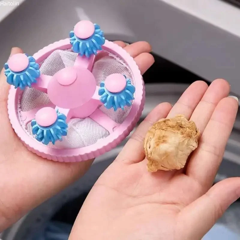 Laundry Balls,Washing Machine Floating Lint Collector,Home Clothing Lint Collector Cleaning Additions for Collecting Hair And De