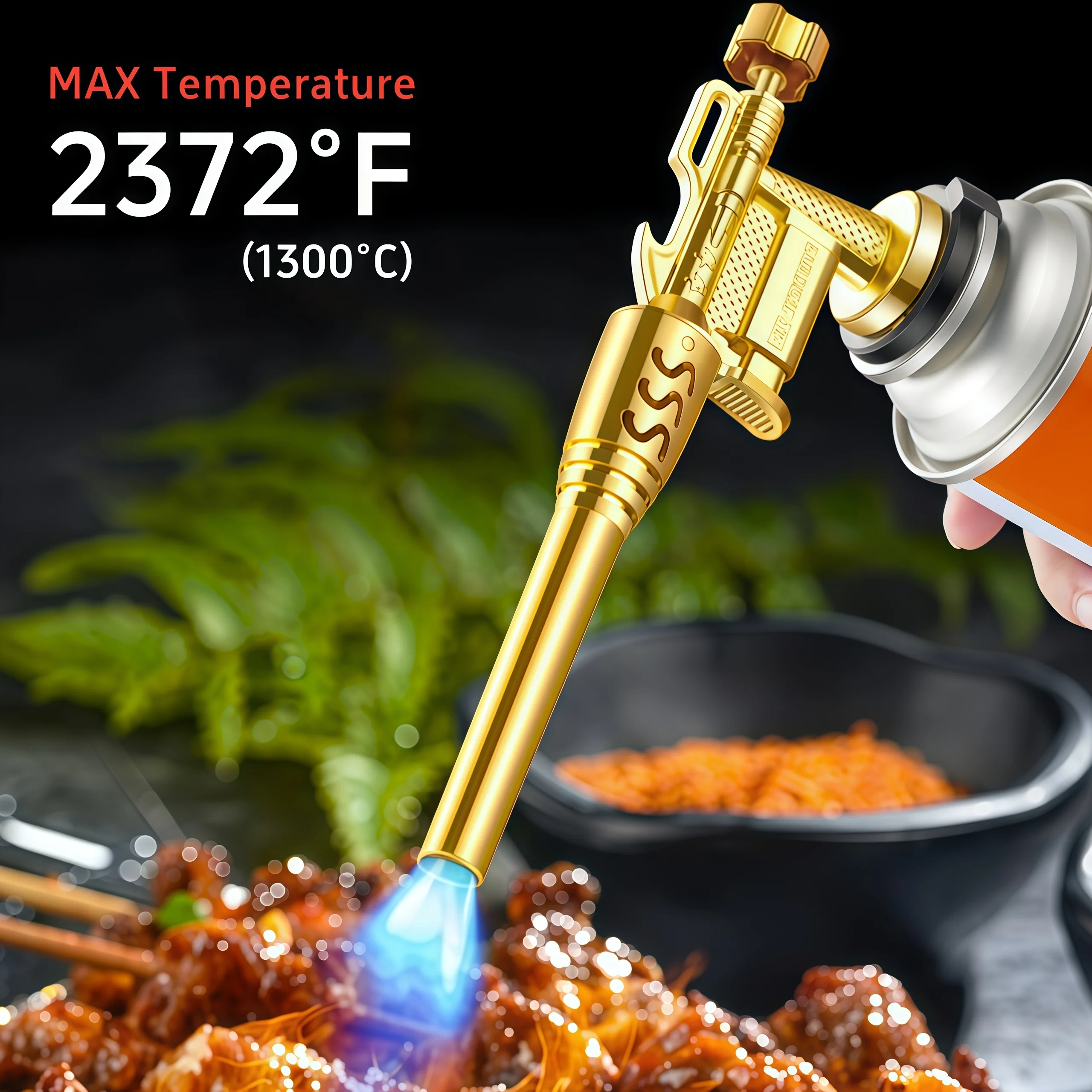 最大6インチの大型炎を出す、耐熱性のライター。最高温度237 - Camping Cooking Flame のレビューと価格