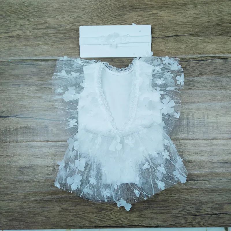 Newborn clothing Newborn white gauze skirt Newborn photography clothing lace princess dress baby products