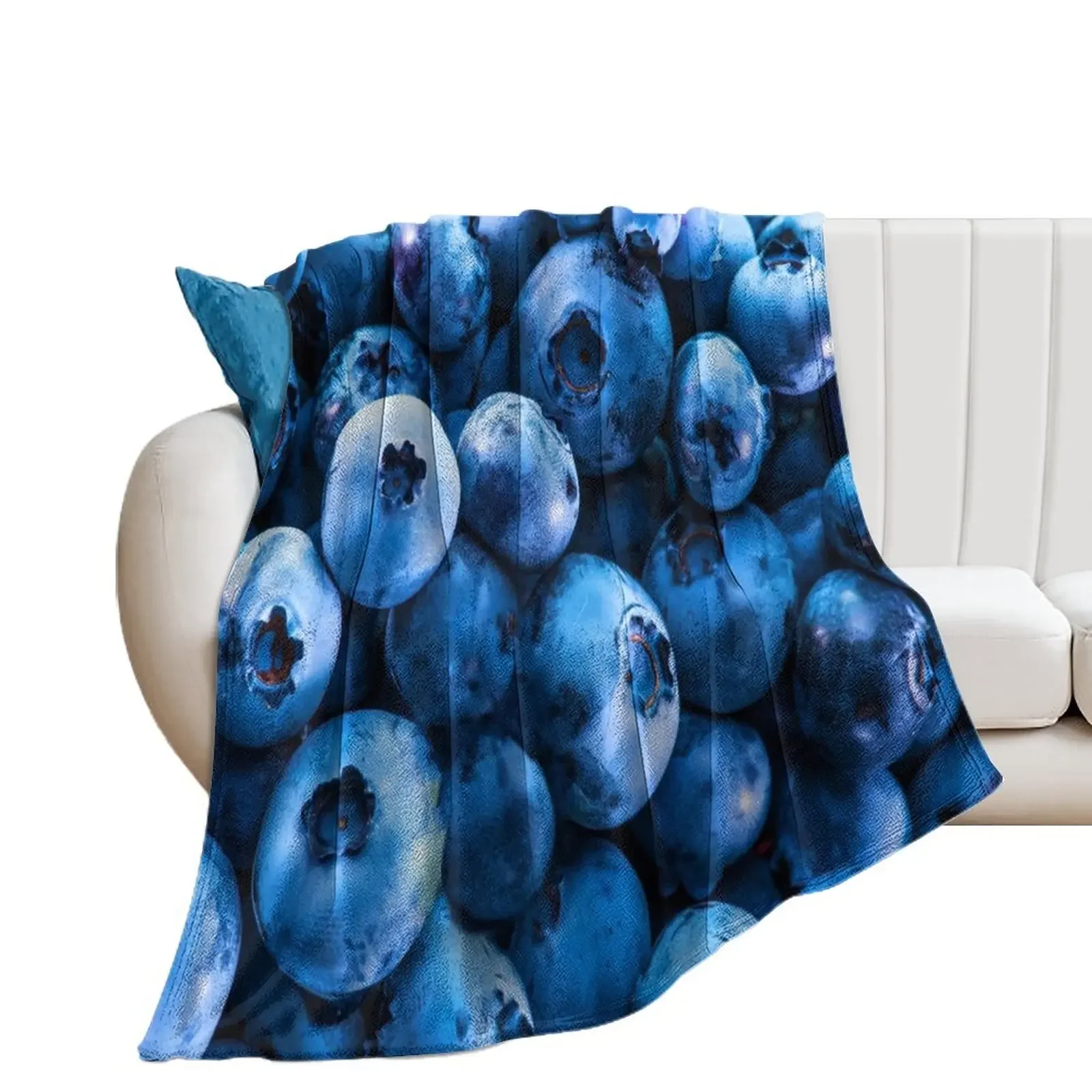 Blueberry Azure Throw Blanket Decorative Throw Sofa Throw Blankets