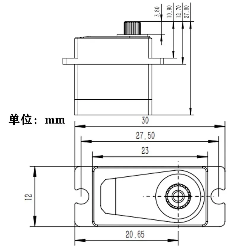 GDW DS096 4,5 kg 0,06 sec hoge snelheid waterdicht IPX8 20 g volledig metalen HV digitale kernloze microservo voor 1/8 1/10 RC auto TRX4 robot