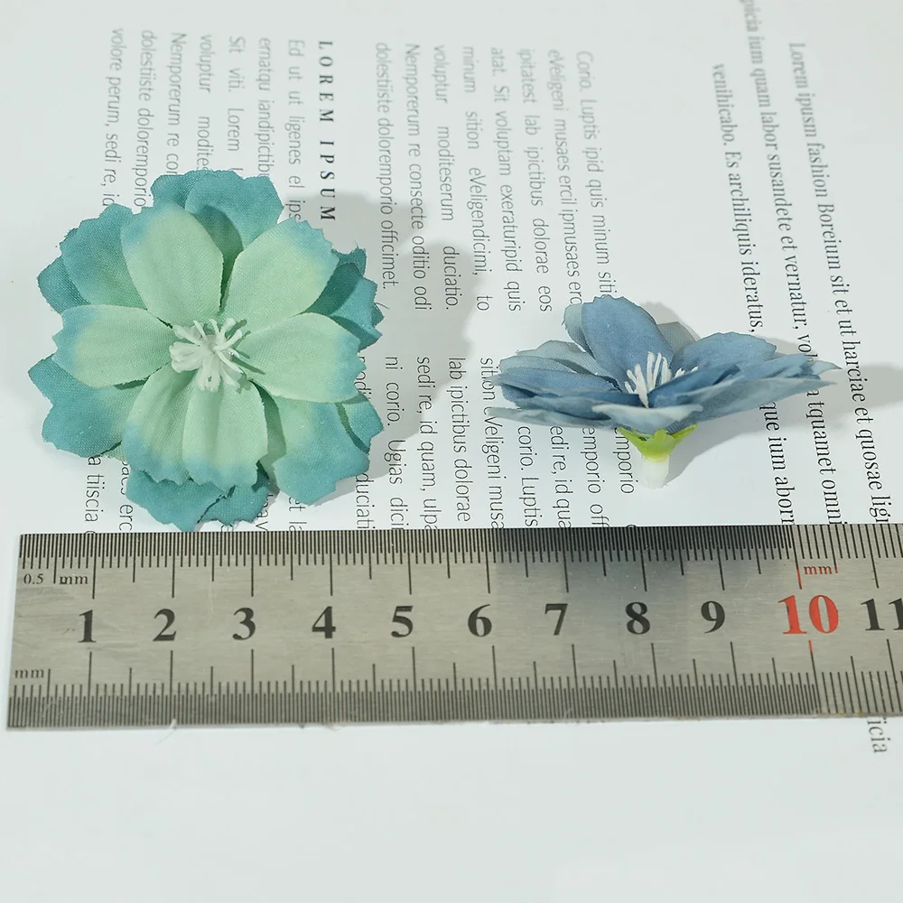 100pcs 4cm Daisy Artificial Silk Rose Flower Head For Wedding Home Decoration DIY Garland Accessories Craft Fake Flower