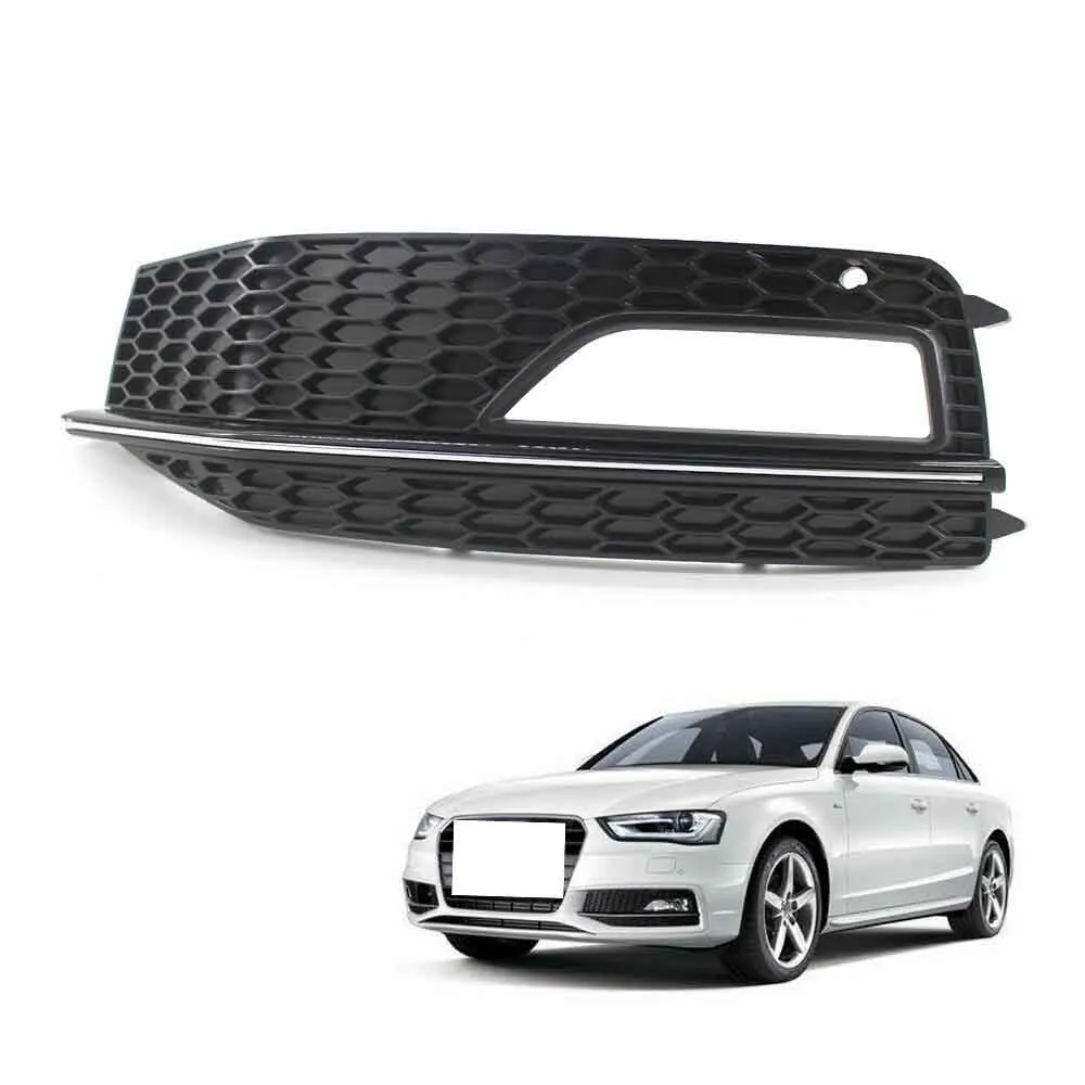 

Gloss Black Left Front Bumper Fog Light Grill Grille For Audi A4 B8 S-Line S4 2013-2015 8K0807681 L