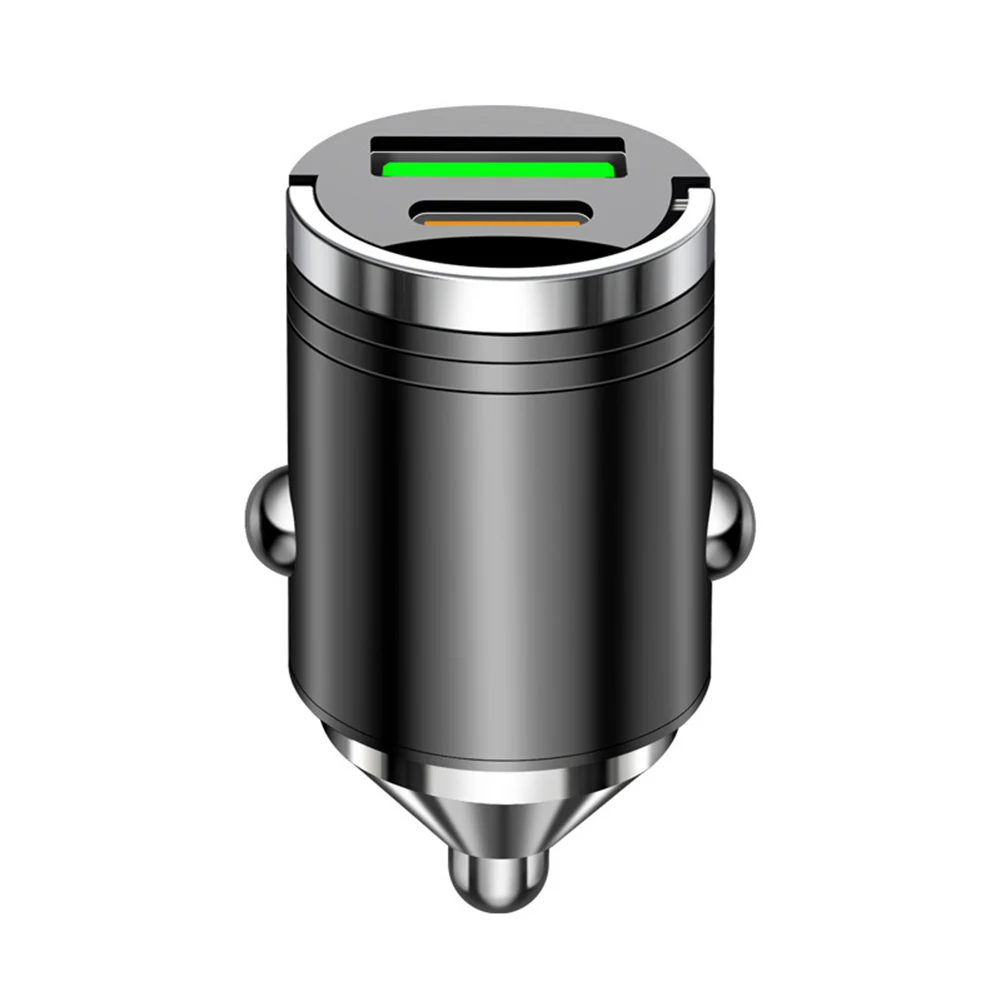 

Двухпортовый USB-адаптер для автомобильного зарядного устройства. Быстрая зарядка для двух устройств по сразу с интеллектуальной защитой цепи. Совместимость с автомобилями.