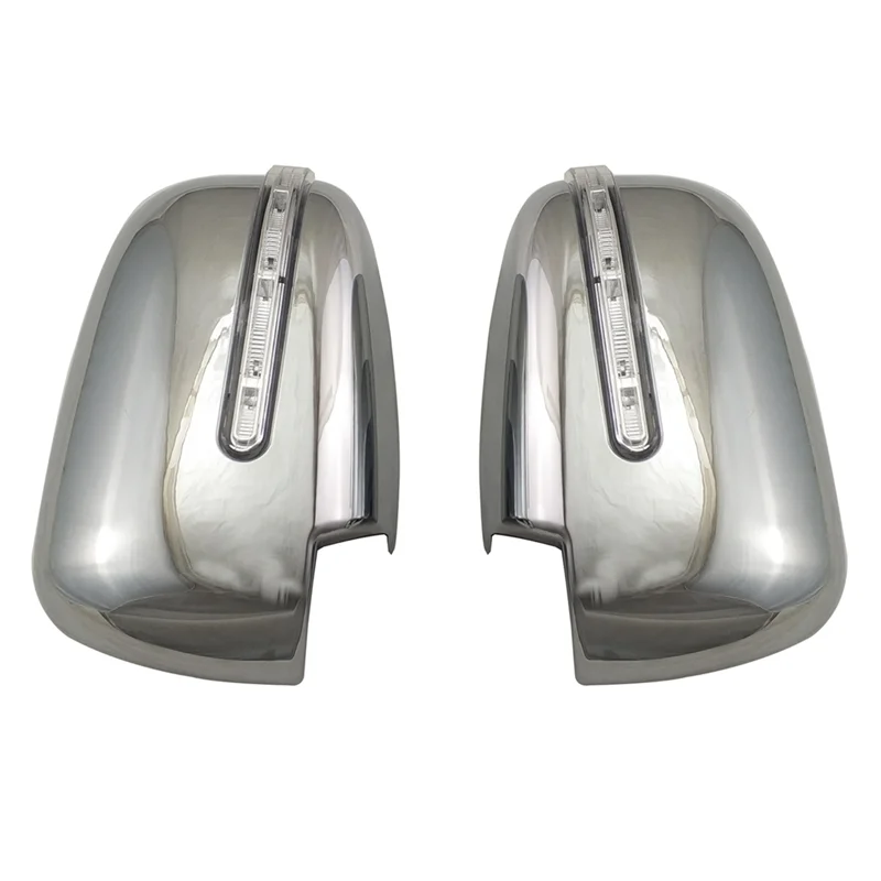 

1 Pair Car Rearview Mirror Cover Silver ABS For Mitsubishi L200 Triton 2016-2019