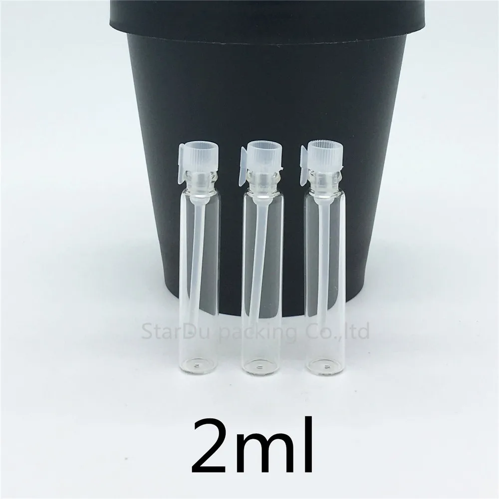 2000pcs/Lot 2ml Small Glass Perfume Bottle, 2CC Mini Tester Glass Perfume Vials,1ml,3ml Is Available