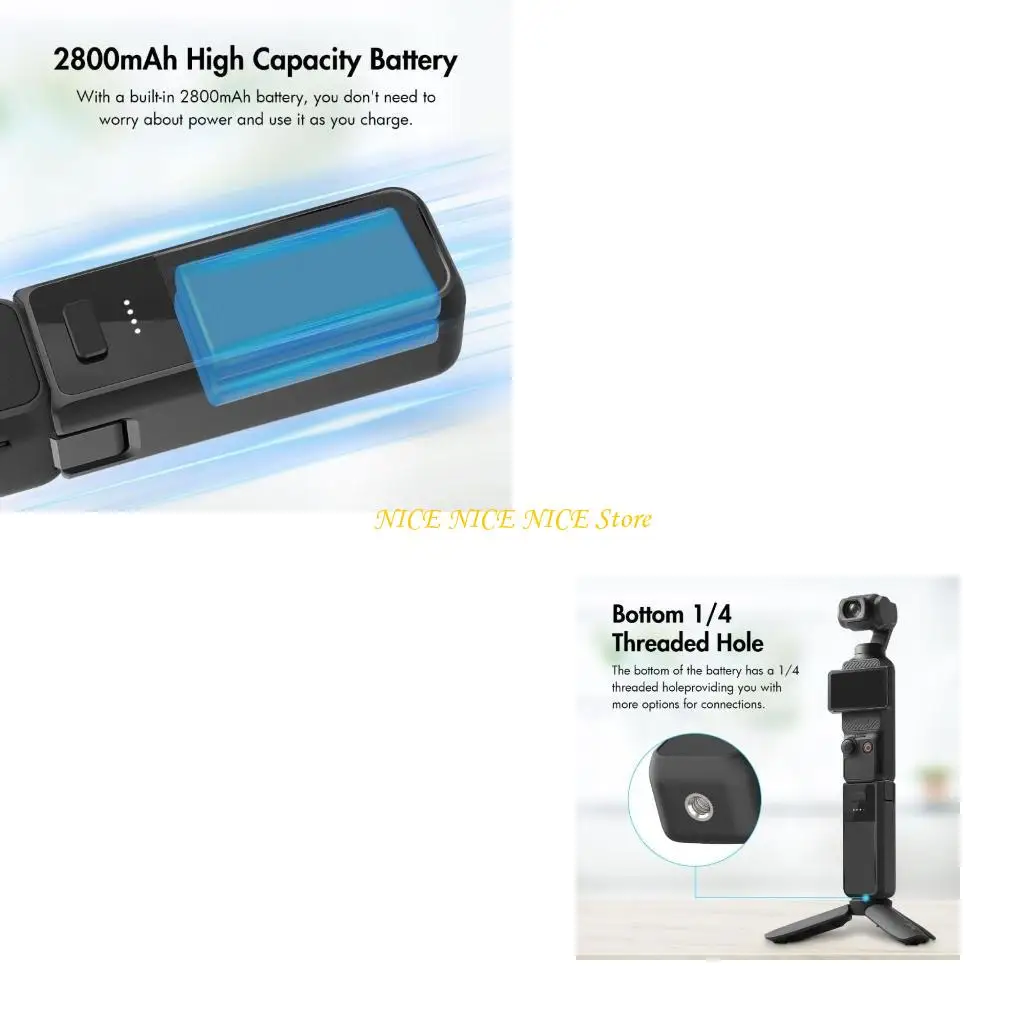 

Battery Power Pack for Osmo Pocket 3, Quick Power Overload