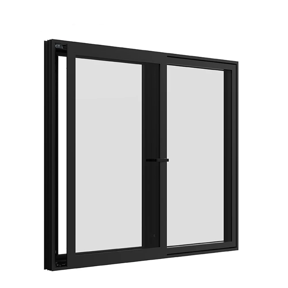 Horizontal Sliding Window Aluminum Alloy Frame Exterior Kitchen Use Waterproof Soundproof Low Price