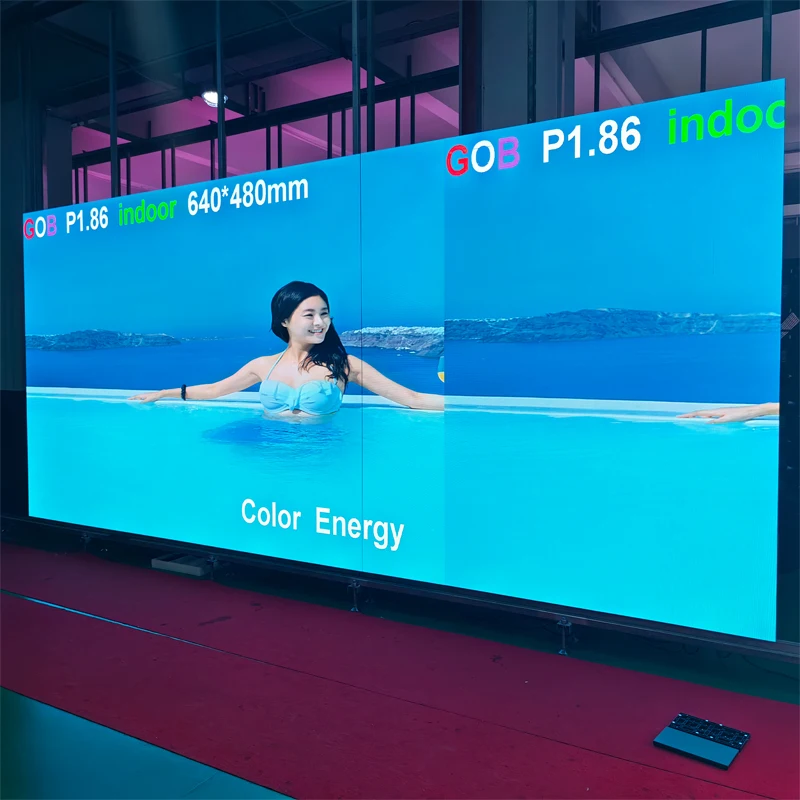 High Quality RGB LED Display Indoor Colorful Energy Full Color LED Display Fine Pixel Pitch Retail Stores Education Subway view 2