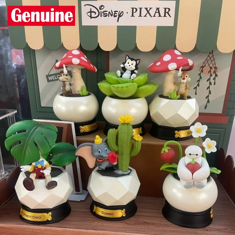 

Disney Pocket Plant Series Blind Box Desktop Office Decorations Collectible Figurines Gifts For Girls Trendy Blind Box Toys