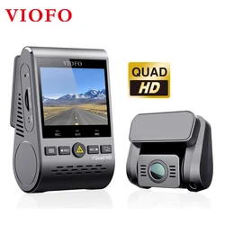 VIOFO A129 Plus Duo Car DVR Dash Cam with Rear View Camera Car Video Recorder Quad HD Night Vision Sony Sensor Dashcam with GPS