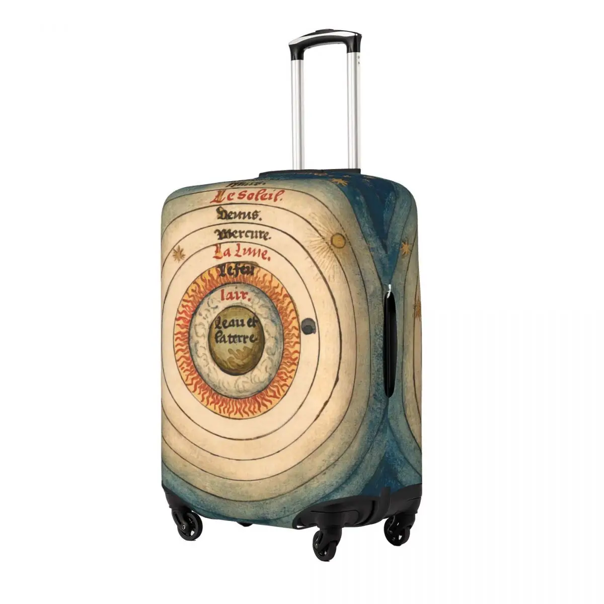 Vintage Celestial Chart Print Luggage Protective Dust Covers Elastic Waterproof 18-32inch Suitcase Cover Travel Accessories