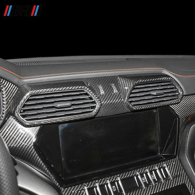 For Lamborghini URUS Dry Carbon Fiber 2018-2021 Instrument Front Rear Left Right Air Conditioner Trend Box Interior Mouldings