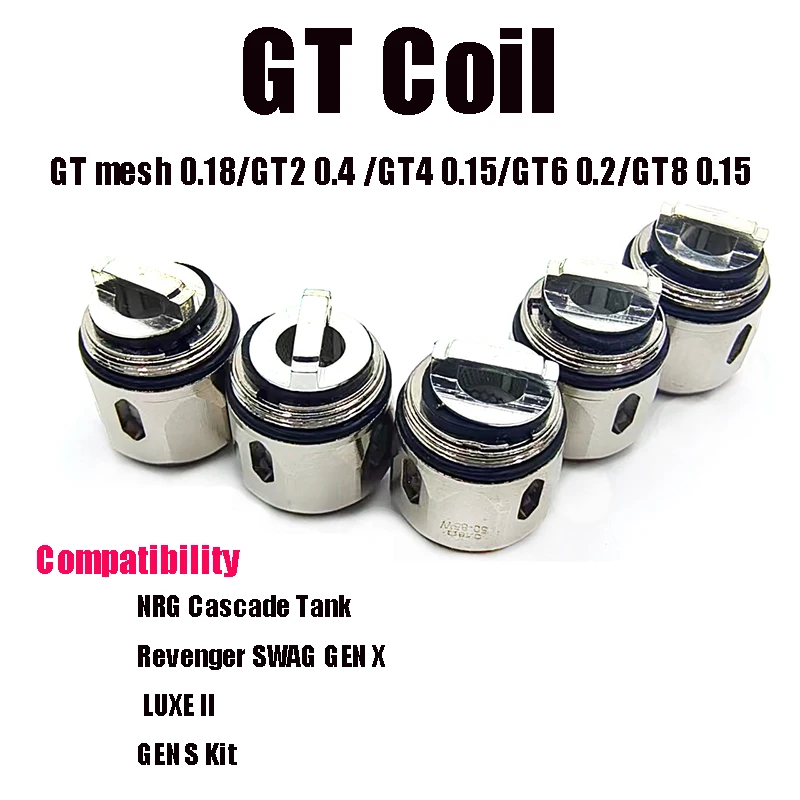 

GT Mesh Coil GT2 GT4 GT6 GT8 GT Cores for NRG Cascade Tank Revenger SWAG GEN X LUXE II GEN S Kit