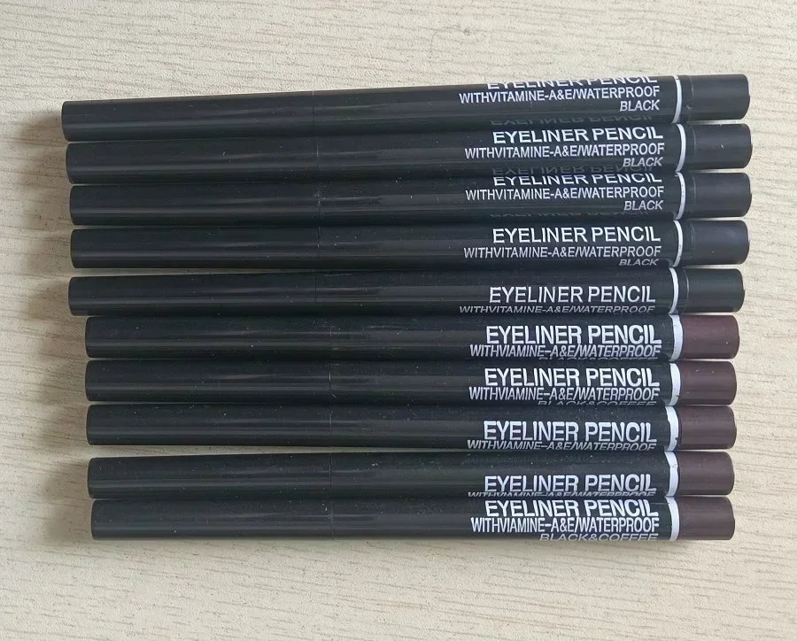 Crayon Eyeliner Imperméable pour les Yeux, Stylo Noir et Marron, Haute Pigment, Maquillage Brcorporelle Durable, Nouveau, Vente Chaude, 8g