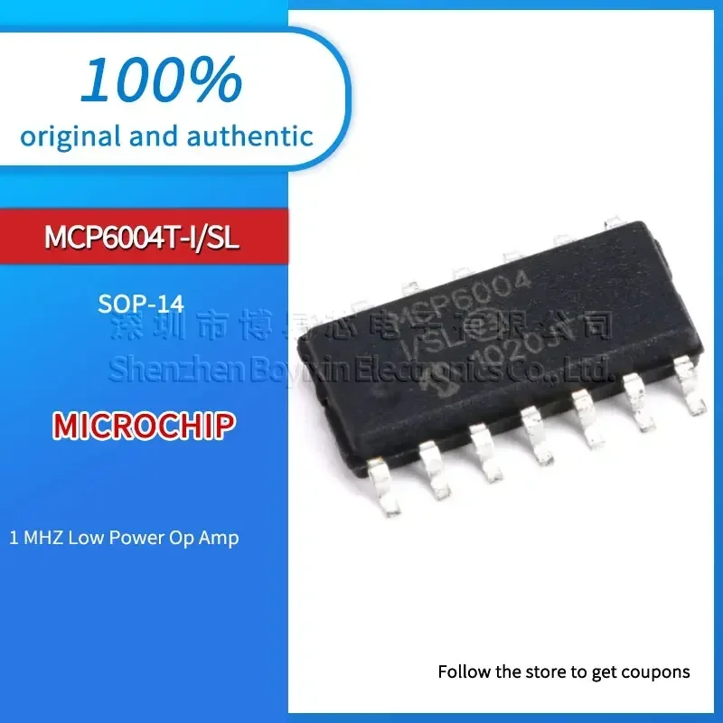

MCP6004T-I/SL MCP6004 Black casing