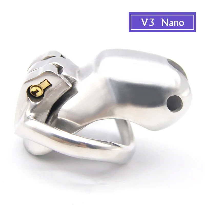 HT V3 Stainless Steel Chastity Device CB6000S Male Chastity Cage 5 Size Penis Lock With Penis Ring Sexy Toys For Men Adults Shop