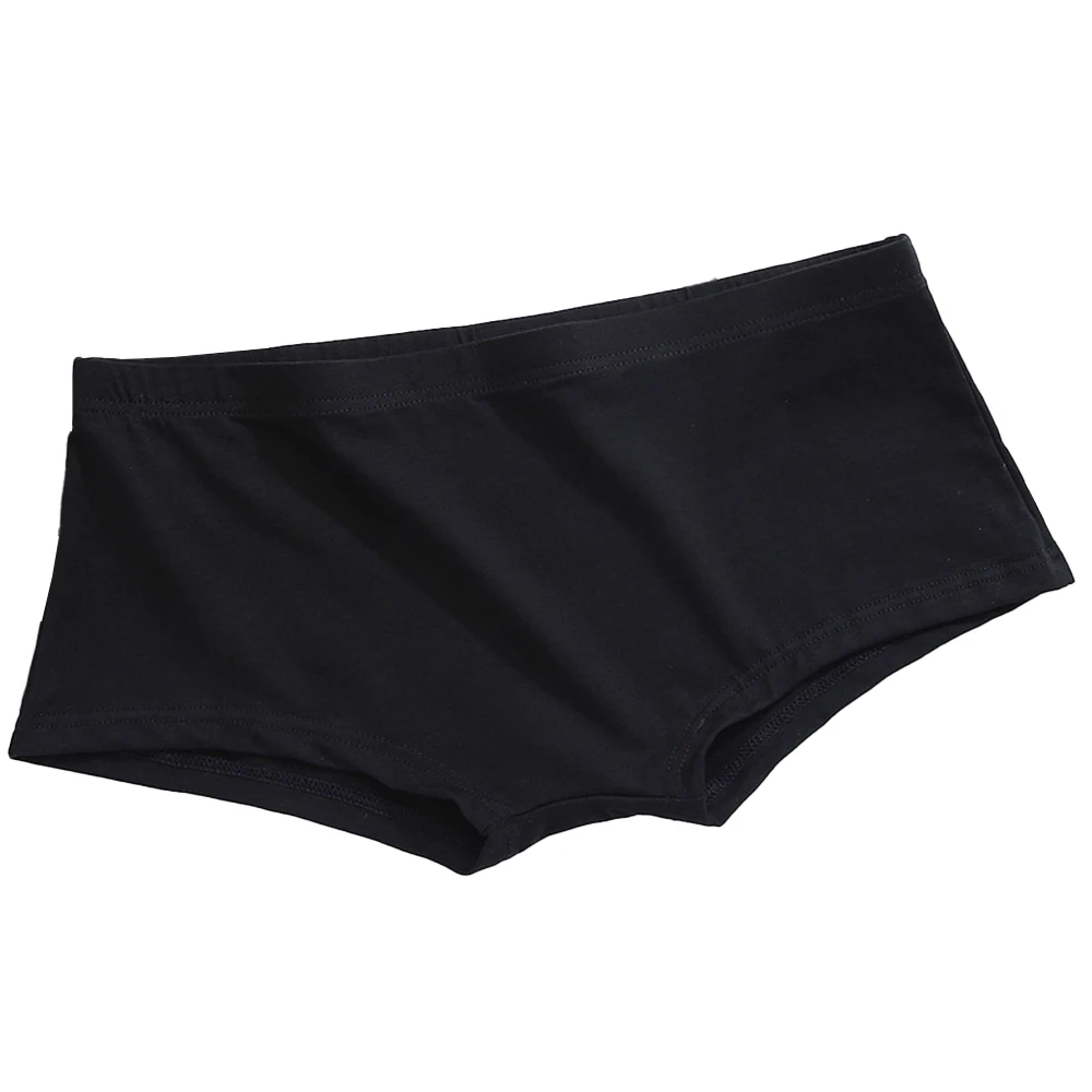 Men Cotton Shorts Sexy Underware Breathable Flats Low Waist Stretch Soft Comfy Bulge Underpants Youth Panties