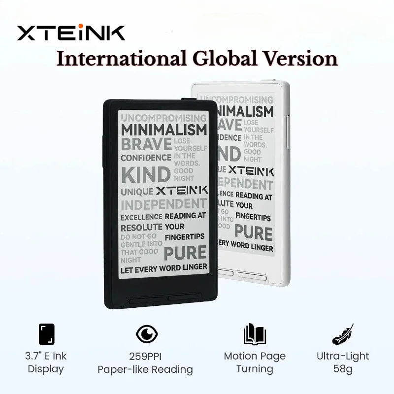 XTEINK X3 E-Ink E-Book Reader Global Version Support Multi Language 3.7 Inch 16GB Magnetic Portable Pocket Reader No Region Lock
