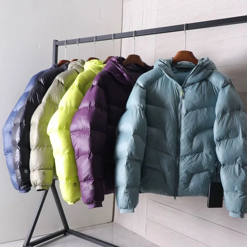 

Ultra-Thin Air-Pack down Jacket Outdoor Winter Men Women Hooded Bread Clothes Thickened Waterproof Windproof Cotton Coat