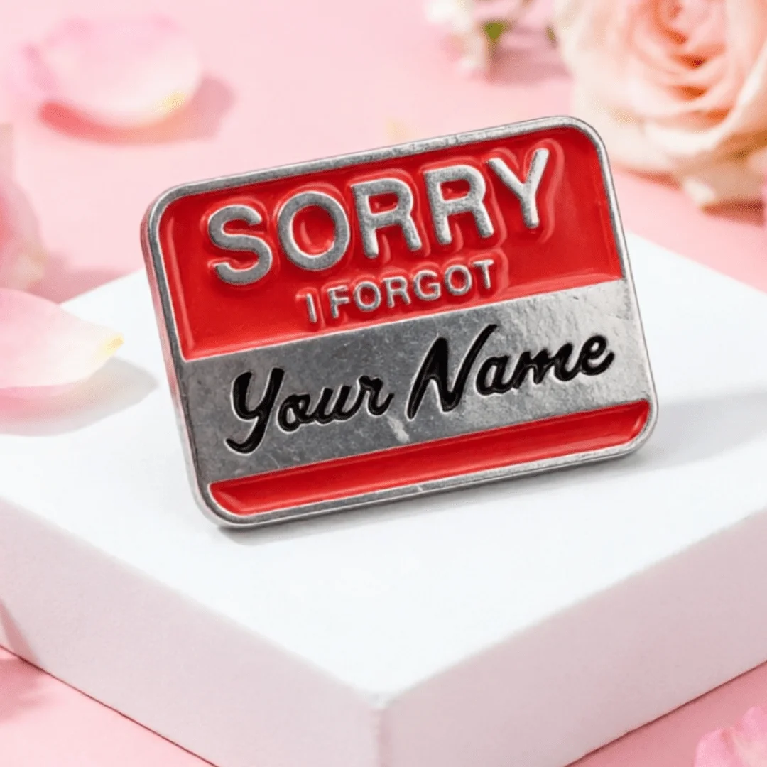 Funny Slogan Enamel Badge, 