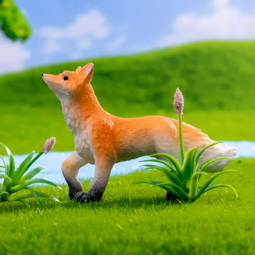 

4 Pcs Decorations Resin Statue Cartoon Figurines for Desktop Garden Micro Micro L Accessory L Accessory Animal