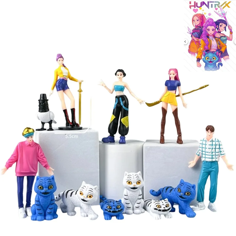 شيطان الصيادين صندوق أعمى 2025 نسخة أنيمي Kpop-مفصلية من مادة PVC نموذج لطيف دمية تزيين عيد ميلاد الأطفال