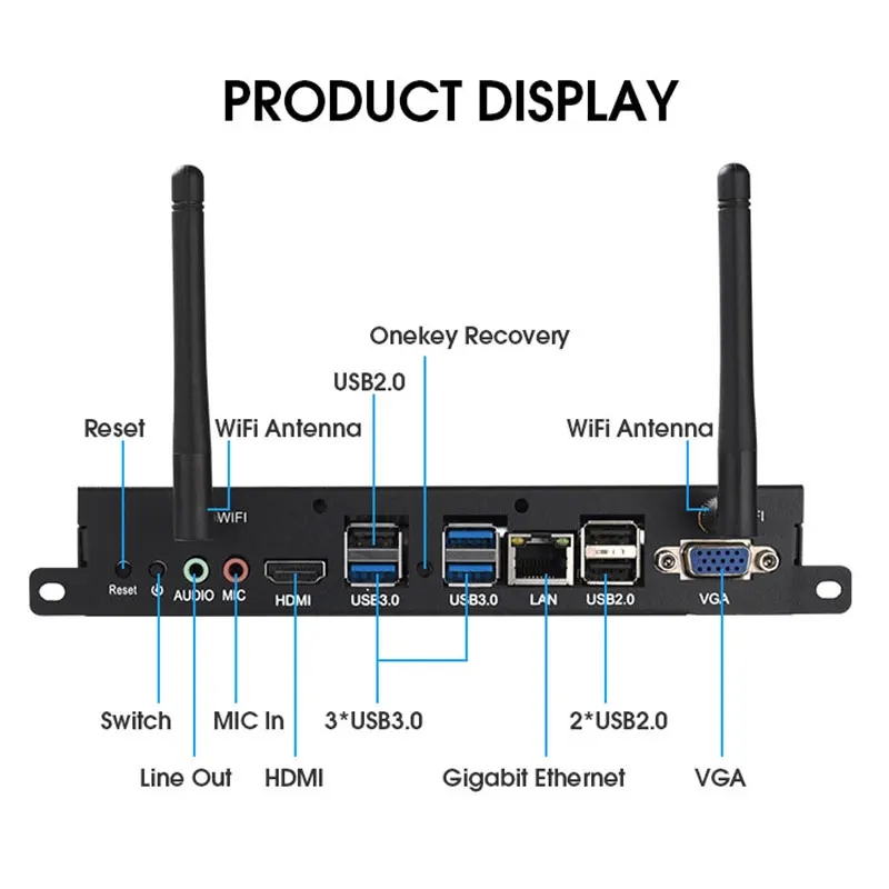 SZMZ OPS Mini PC Komputer I3/I5/I7 Obsługa procesora Windows 10 DDR3 8 GB 256 GB SSD Komputer do gier HD Wifi Przenośny komputer stacjonarny