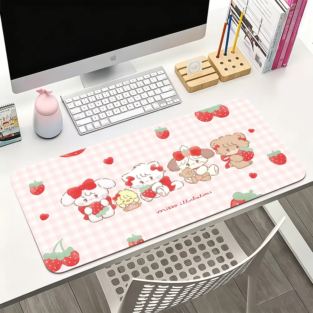 Cartoon mikko Mouse Pad For Office Gaming And Keyboards Non-Slip Large Waterproof