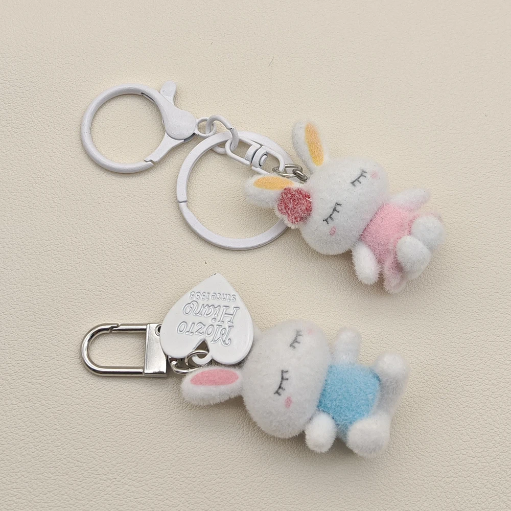 Kawaii กระต่าย Charms จี้พวงกุญแจอุปกรณ์เสริมสําหรับ iP 14 กล้อง CCD Airpods หูฟัง Ins เกาหลีใหม่กรณี